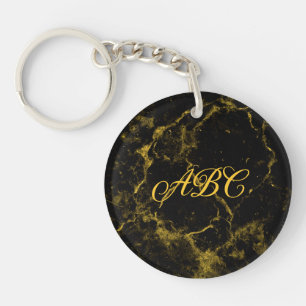 Black And Gold Keychain