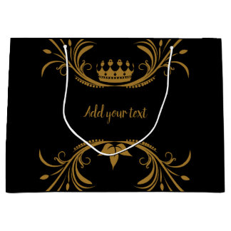 Black and gold  large gift bag