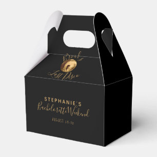 Black and Gold Last Disco Bachelorette Weekend Favour Box