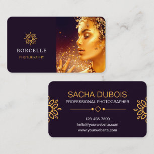 Black and Gold Luxury Photography Business Card