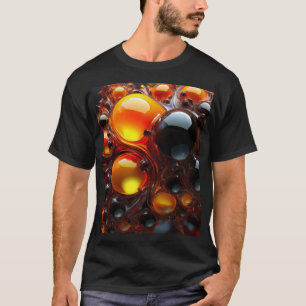 Black And Gold Mandelbrot Balls T-Shirt