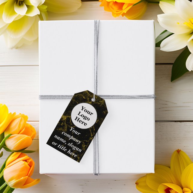 Black and gold marble gift tags (Creator Uploaded)