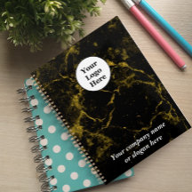 Black and gold marble