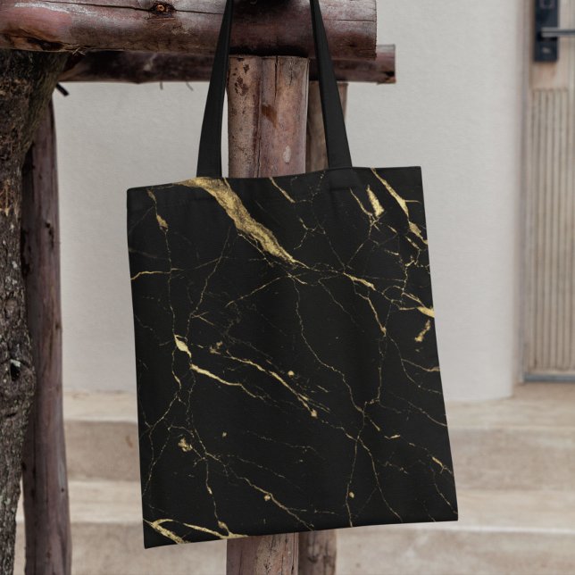 Black and Gold Marble Tote Bag (Creator Uploaded)