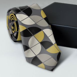 Black and Gold- MCM Pattern Tie