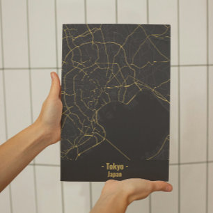 Black and Gold Minimalist Tokyo City Poster