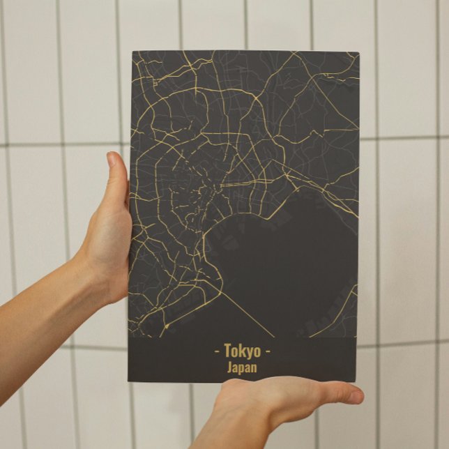 Black and Gold Minimalist Tokyo City Poster  (Creator Uploaded)