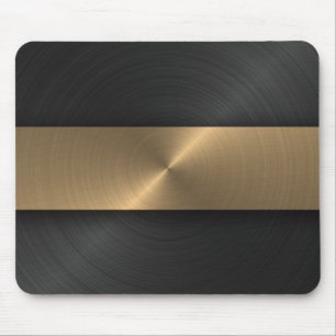 Black And Gold Mouse Pad