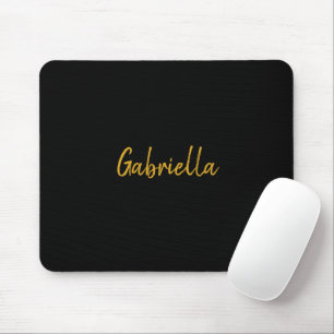 Black and Gold  Mouse Pad