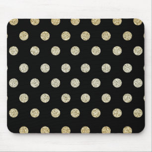Black and Gold Mouse Pad
