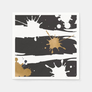 Black and Gold Napkins