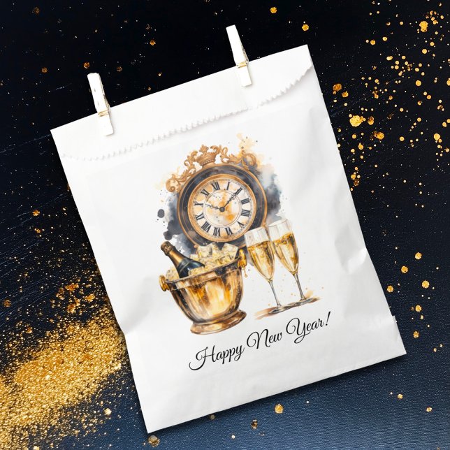 Black and Gold New Year’s Eve Favour Bag (Creator Uploaded)