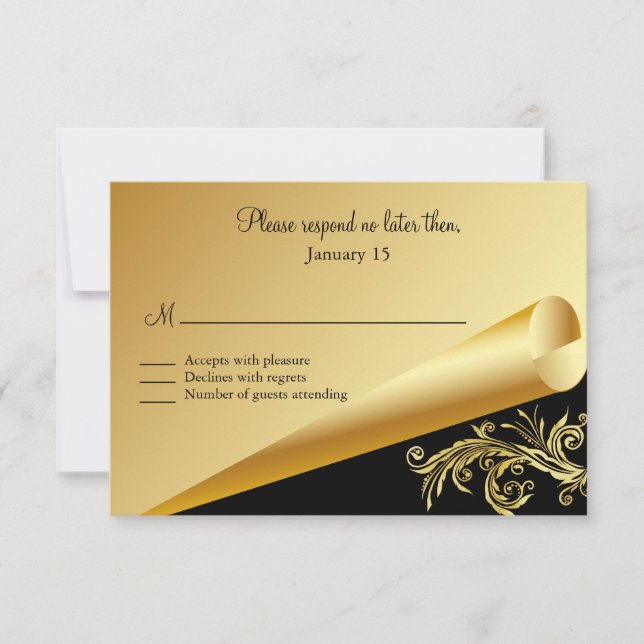 Black and Gold Ornate Response (Front)