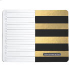 Black And Gold Personalised Journal