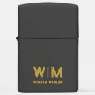 Black and Gold Personalised Monogram & Name Custom