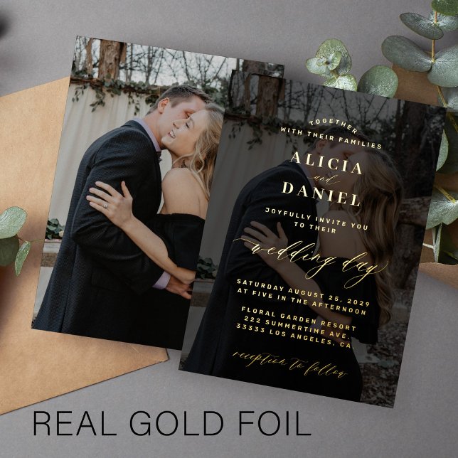 Black and gold photo overlay elegant typography (Creator Uploaded)