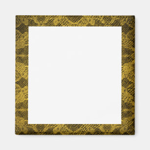 Black and Gold Picture Frame Magnet