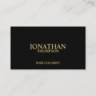 Black and Gold Professional Appointment Card