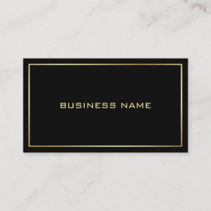 Black And Gold Professional Elegant Modern Business Card