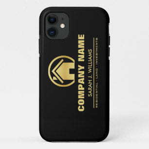 Black and Gold Real Estate iPhone 11 Case