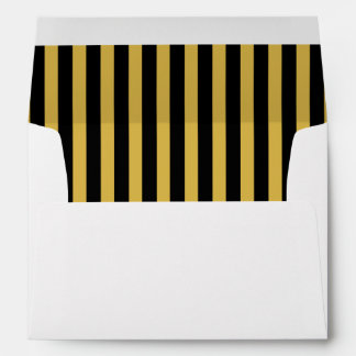 Black and Gold Rehearsal Dinner Envelopes