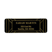 Black and Gold Roaring 20s art deco