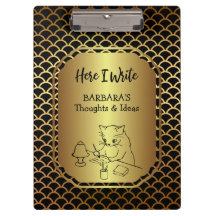 Black and Gold Scallop Pattern Writing Ideas