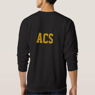Black and Gold School Colours and Letters Sweatshirt