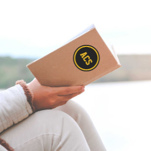 Black and Gold School Colours Classic Round Sticker