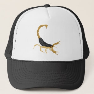 Black and Gold Scorpion Trucker Hat
