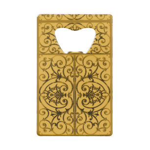 Black and gold scrollwork pattern