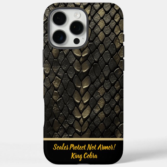 Black And Gold SnakePatterns Case-Mate iPhone Case (Back)