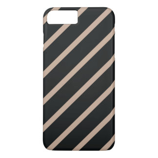 BLACK and gold stripe pattern iphone 7 plus case