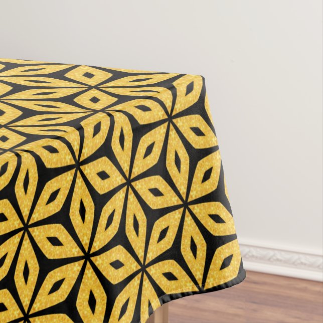 Black and Gold Tablecloth (In Situ)
