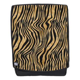 Black and Gold Tiger Stripes Backpack