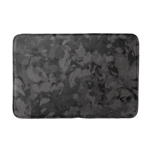 Black And Gray Abstract Graphic Art Design Bath Mat