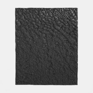 Black and gray floral textile fleece blanket
