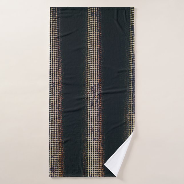Black and gray textile bath towel (Bath Towel)