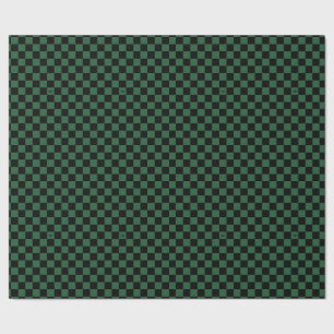 Black and Green Chequered with F-35s Wrapping Paper