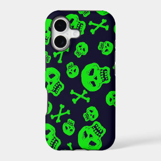 Black and Green Skulls case for iPhone 5