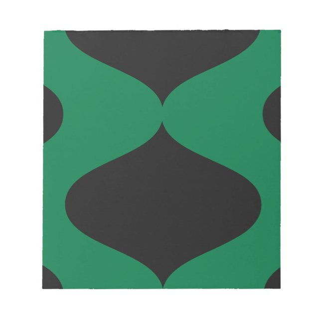Black and Green Smooch Notepad (Front)