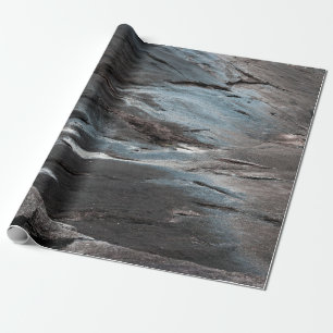 Black and grey abstract painting wrapping paper