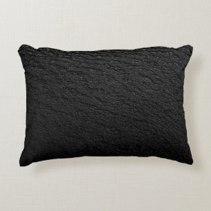 Black and grey area rug decorative cushion