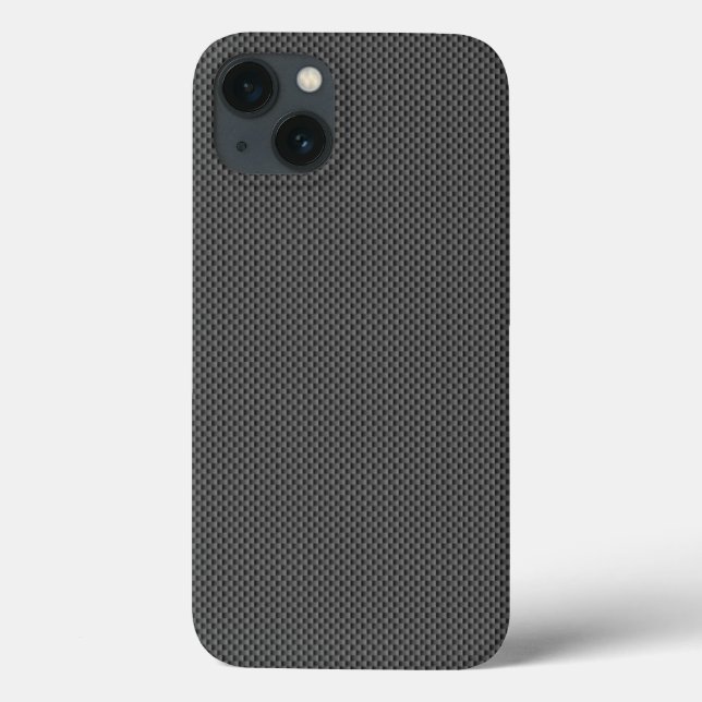 Black and Grey Carbon Fibre Pattern Base Case-Mate iPhone Case (Back)