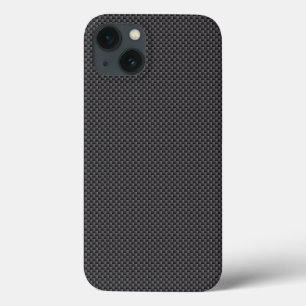 Black and Grey Carbon Fibre Polymer iPhone 13 Case