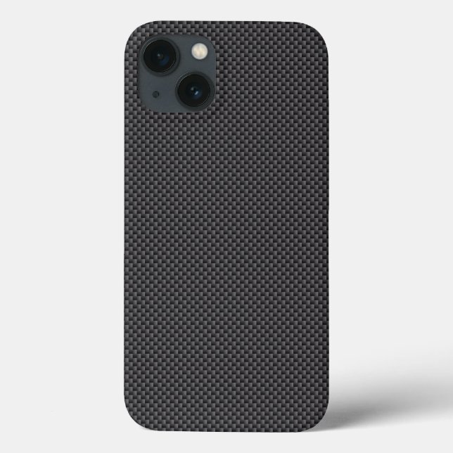 Black and Grey Carbon Fibre Polymer Case-Mate iPhone Case (Back)