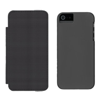 Black and Grey Carbon Fibre Polymer Incipio Watson™ iPhone 5 Wallet Case