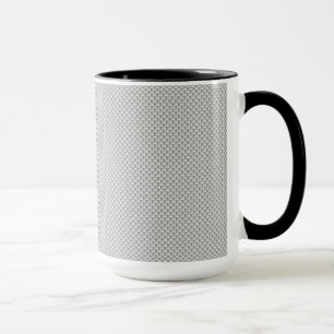 Black and Grey Carbon Fibre Polymer Mug