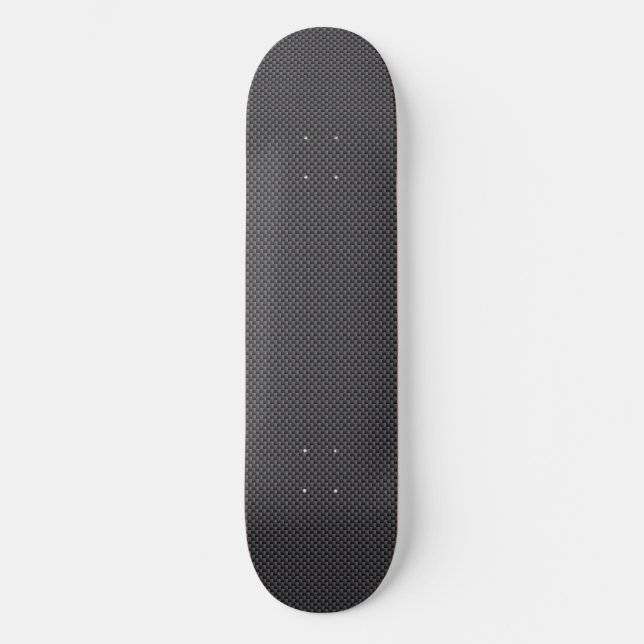 Black and Grey Carbon Fibre Polymer Skateboard (Front)