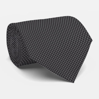 Black and Grey Carbon Fibre Polymer Tie